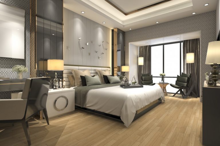 Luxury bedroom interior