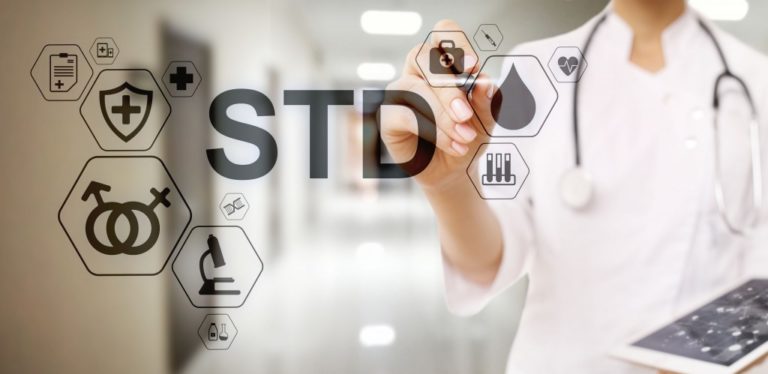 STD test sexsual transmitted diseases diagnosis medical and healthcare concept