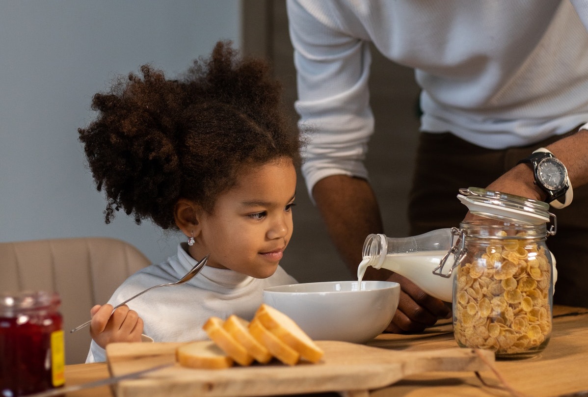 kid being fed