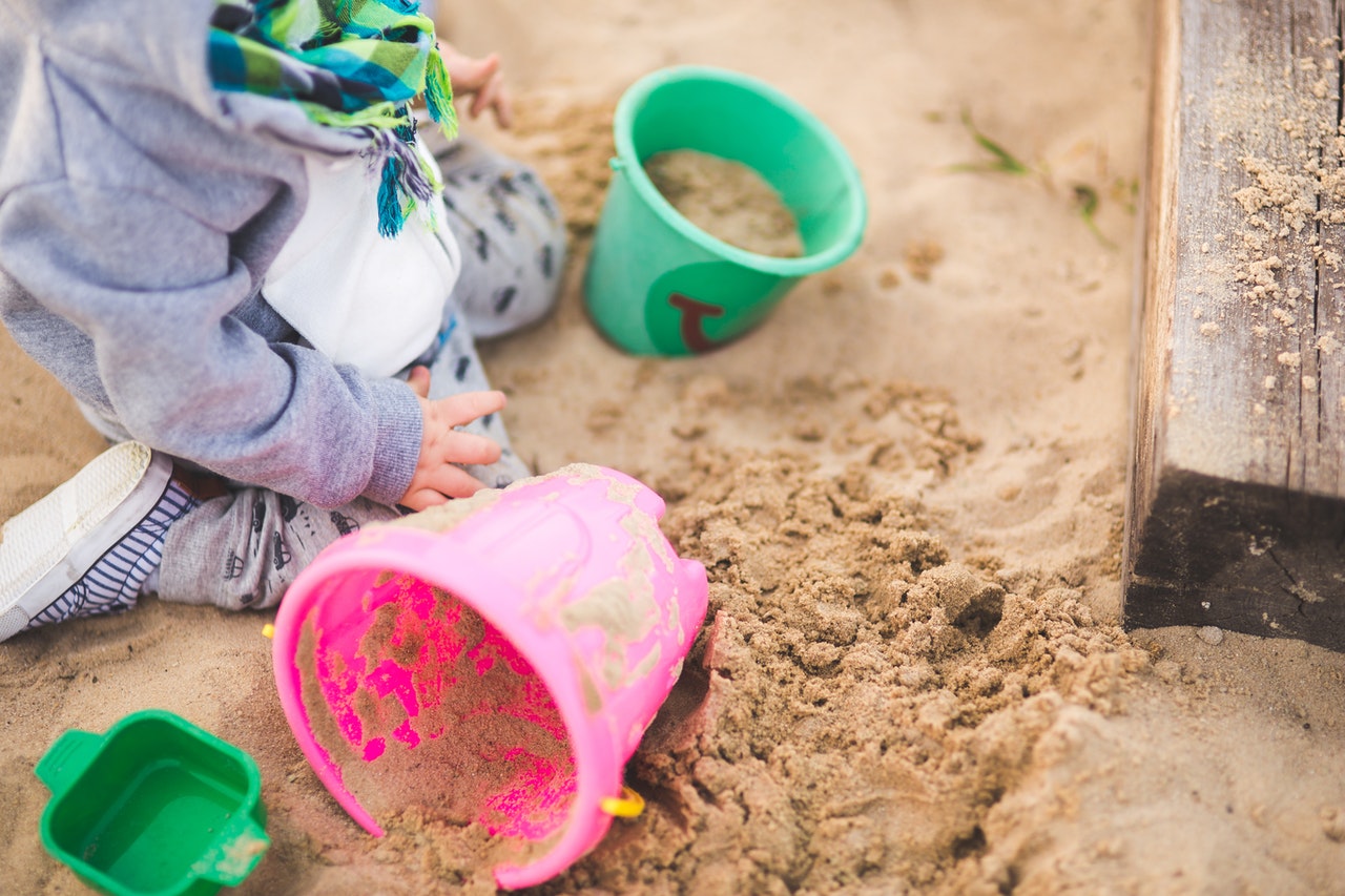 playing in the sandbox