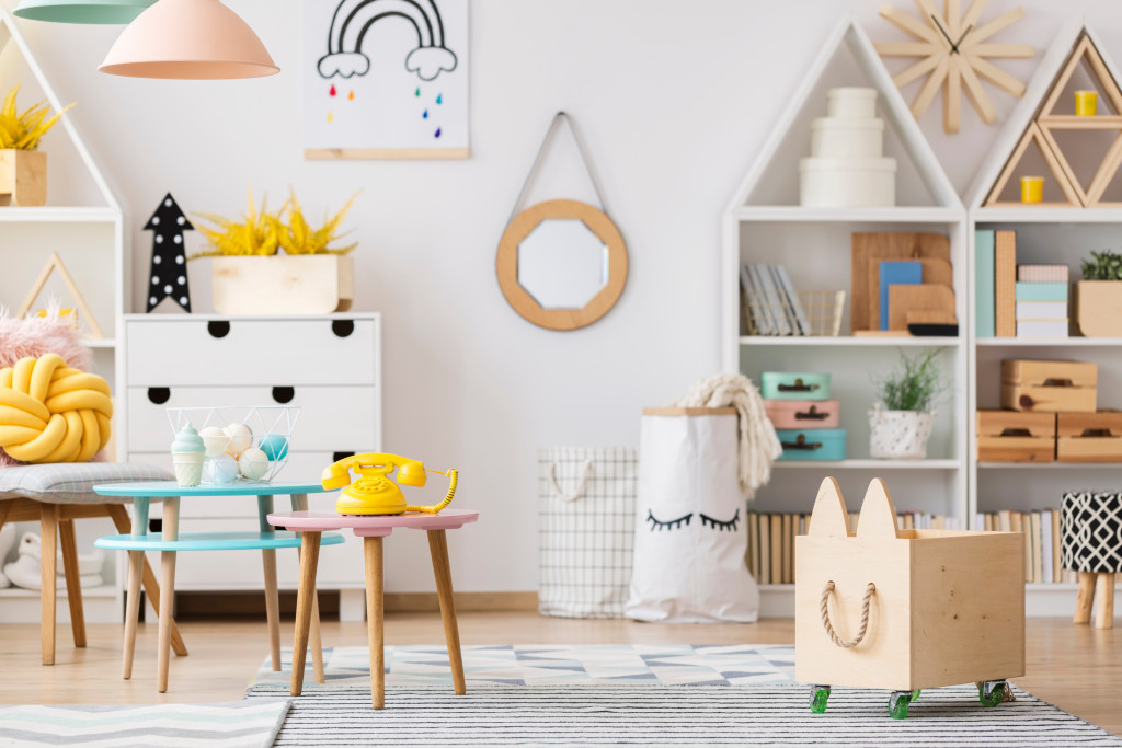 scandi themed child's room