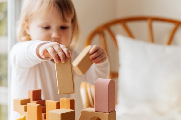 toddler playing